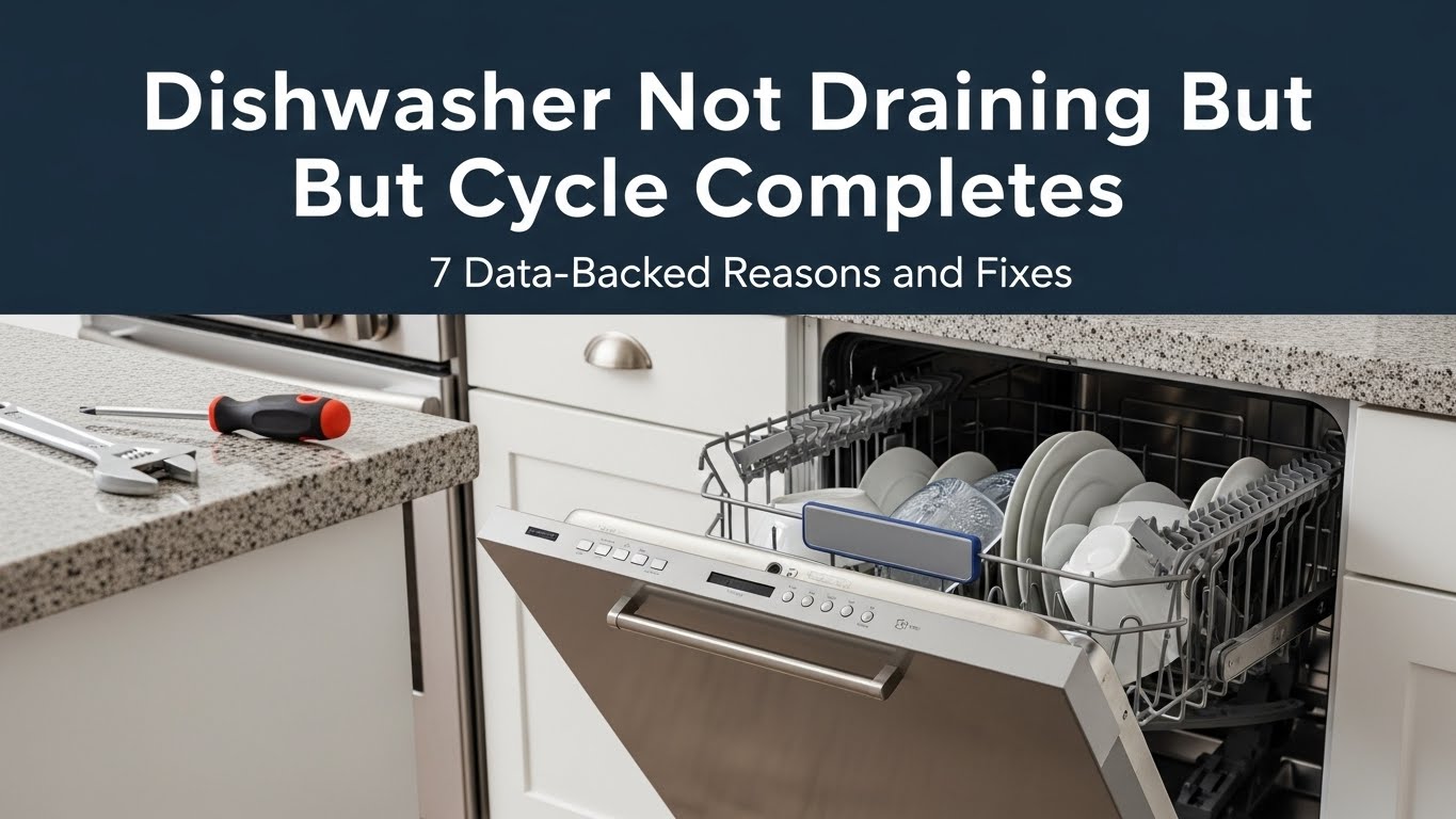 Dishwasher Not Draining But Cycle Completes 7 Data-Backed Reasons and Fixes