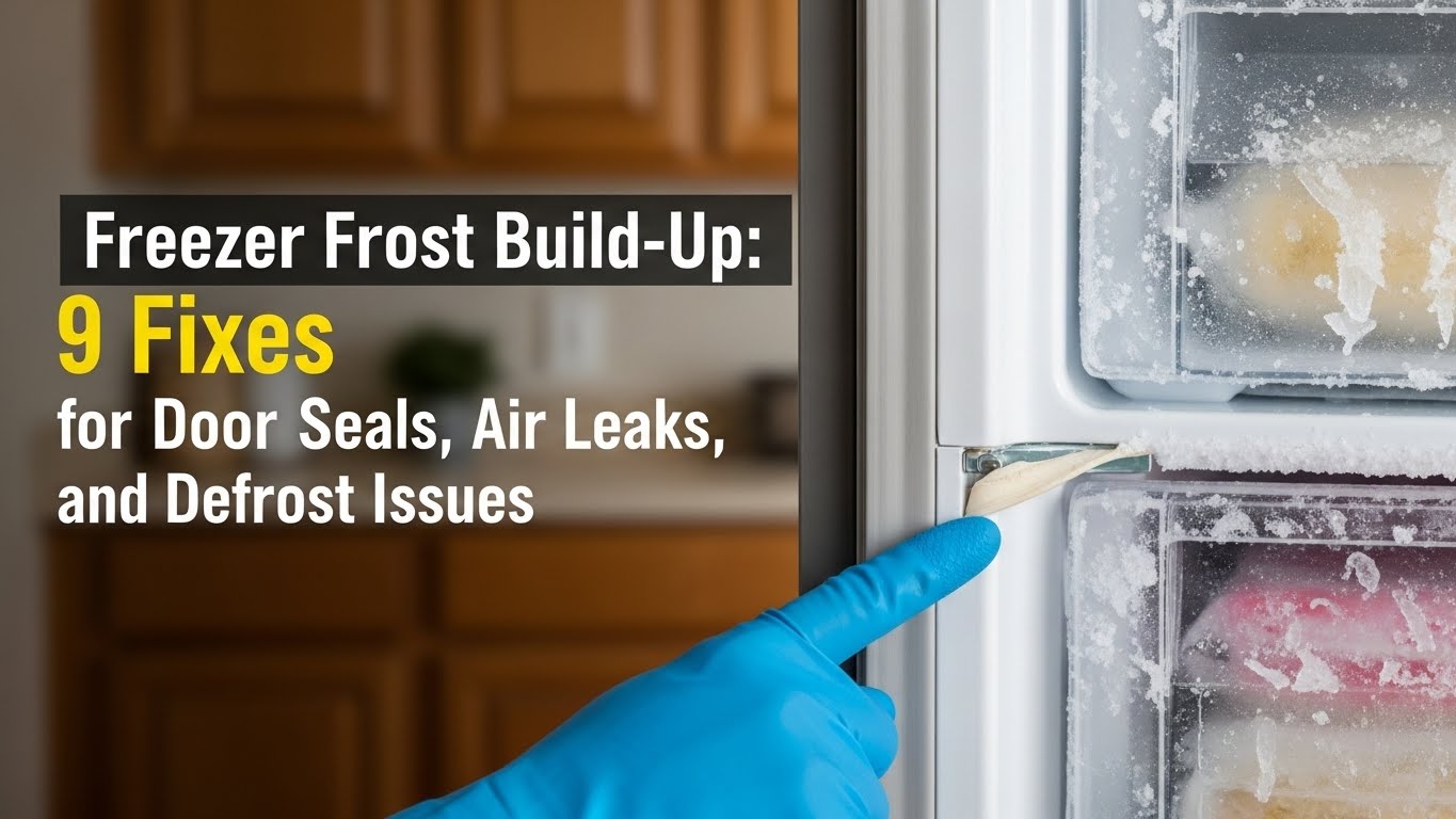Freezer Frost Build-Up 9 Fixes for Door Seals, Air Leaks, and Defrost Issues
