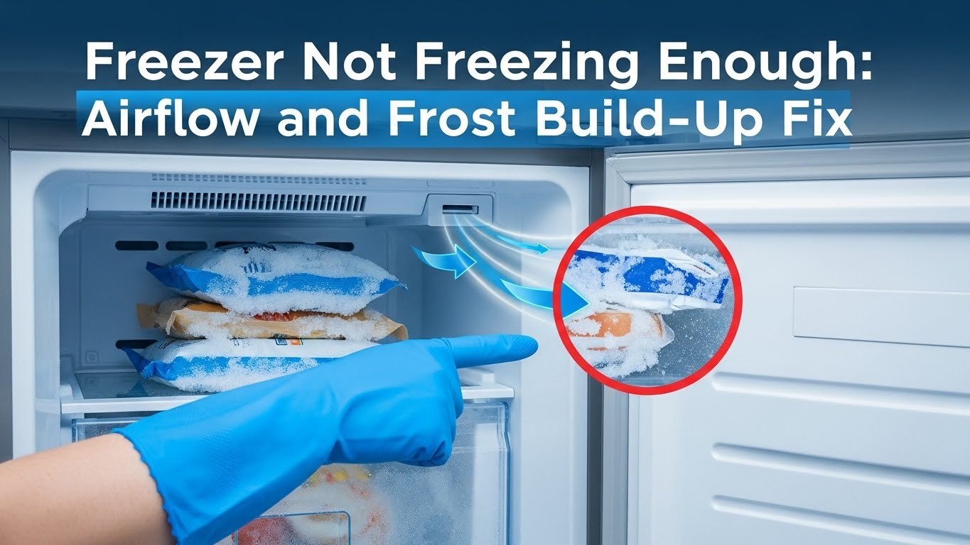 Freezer Not Freezing Enough Airflow and Frost Build-Up Fix