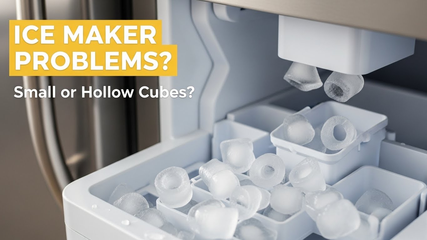 Ice Maker Making Small or Hollow Ice Cubes