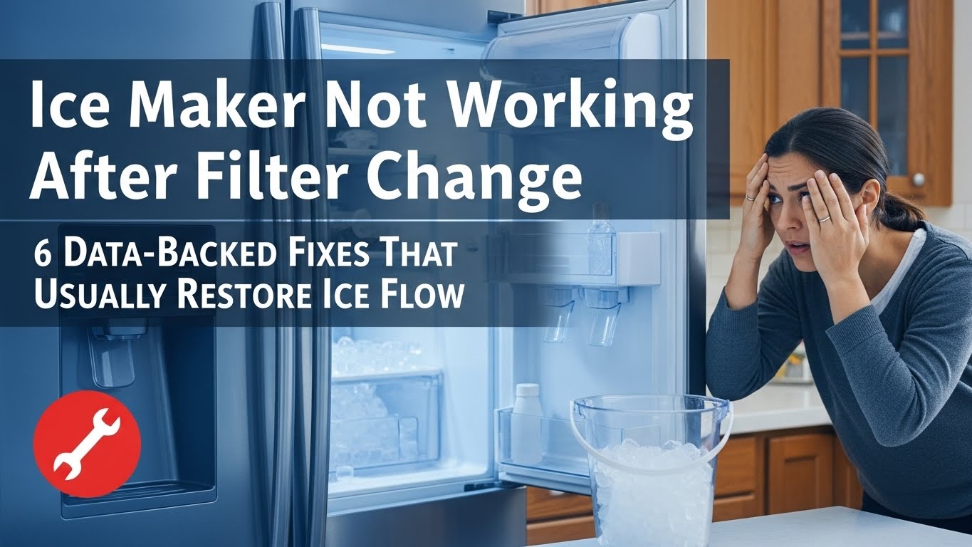 Ice Maker Not Working After Filter Change 6 Data-Backed Fixes That Usually Restore Ice Flow