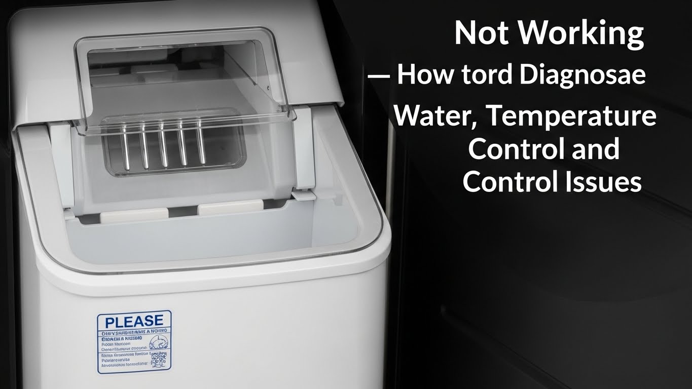 Ice Maker Not Working — How to Diagnose Water, Temperature, and Control Issues