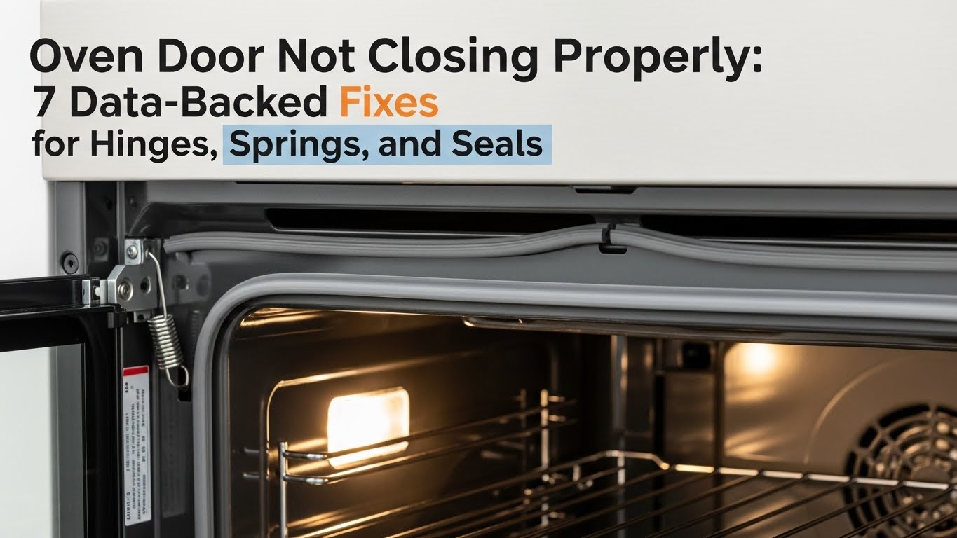 Oven Door Not Closing Properly 7 Data-Backed Fixes for Hinges, Springs, and Seals