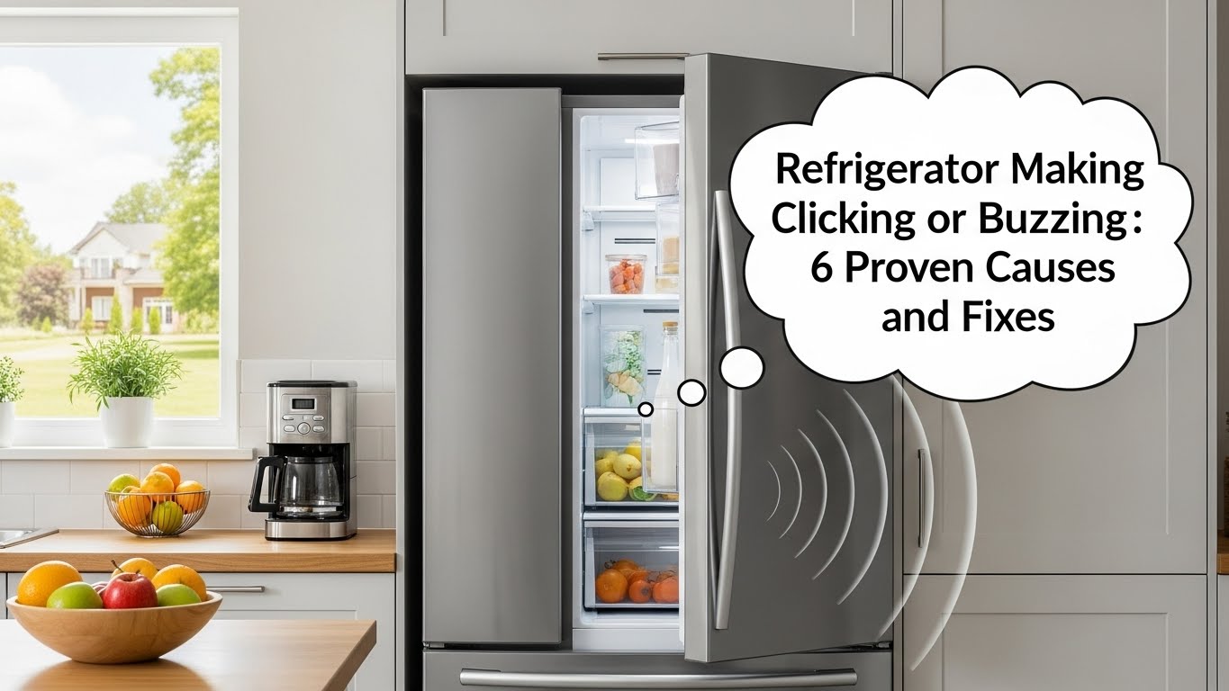 Refrigerator Making Clicking or Buzzing Noises 6 Proven Causes and Fixes