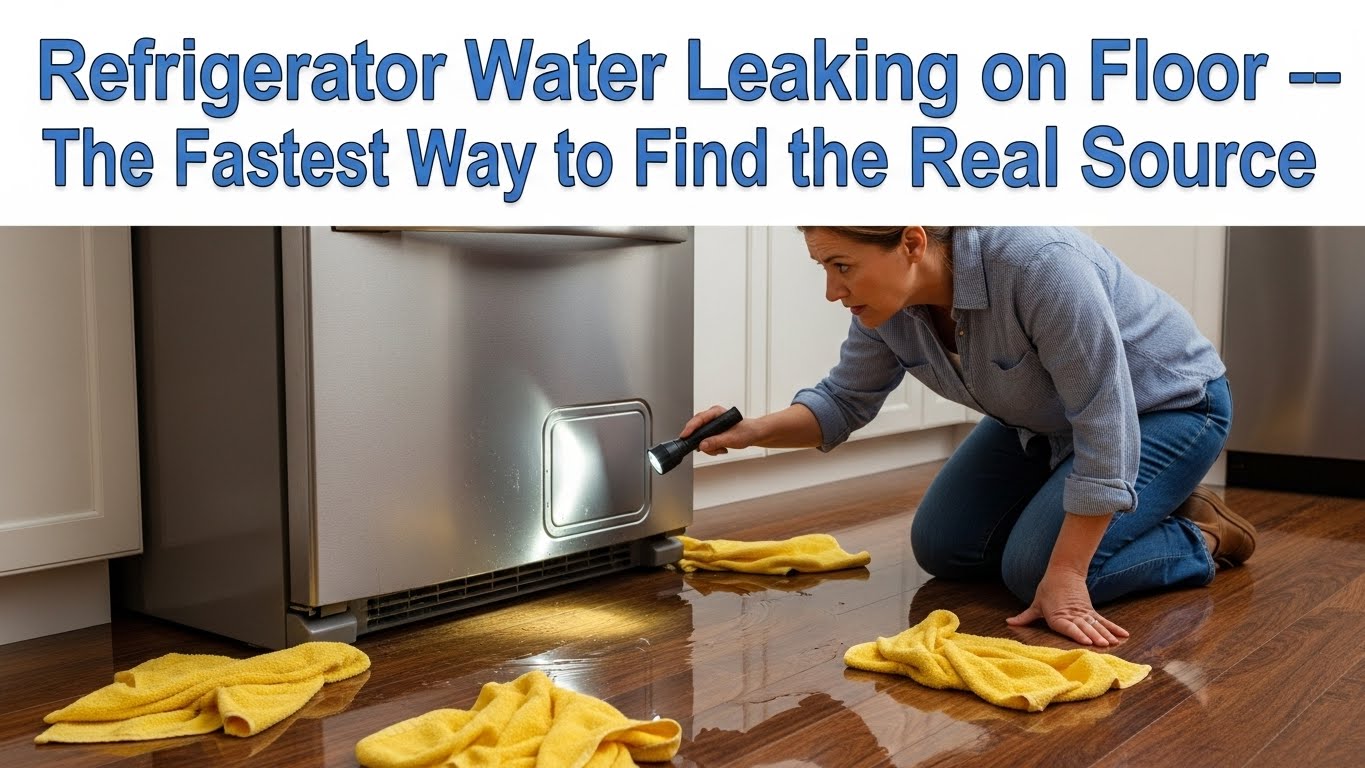 Refrigerator Water Leaking on Floor — The Fastest Way to Find the Real Source