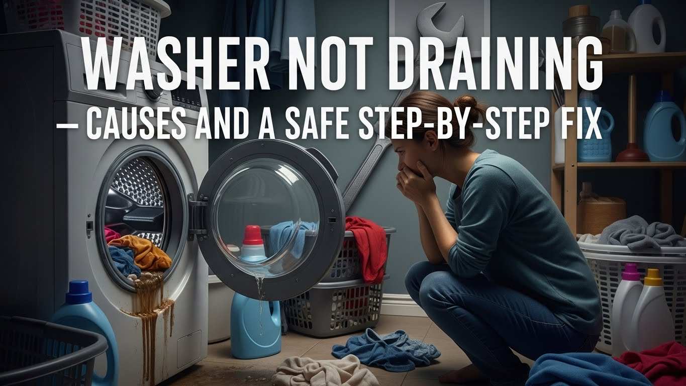 Washer Not Draining — Causes and a Safe Step-by-Step Fix