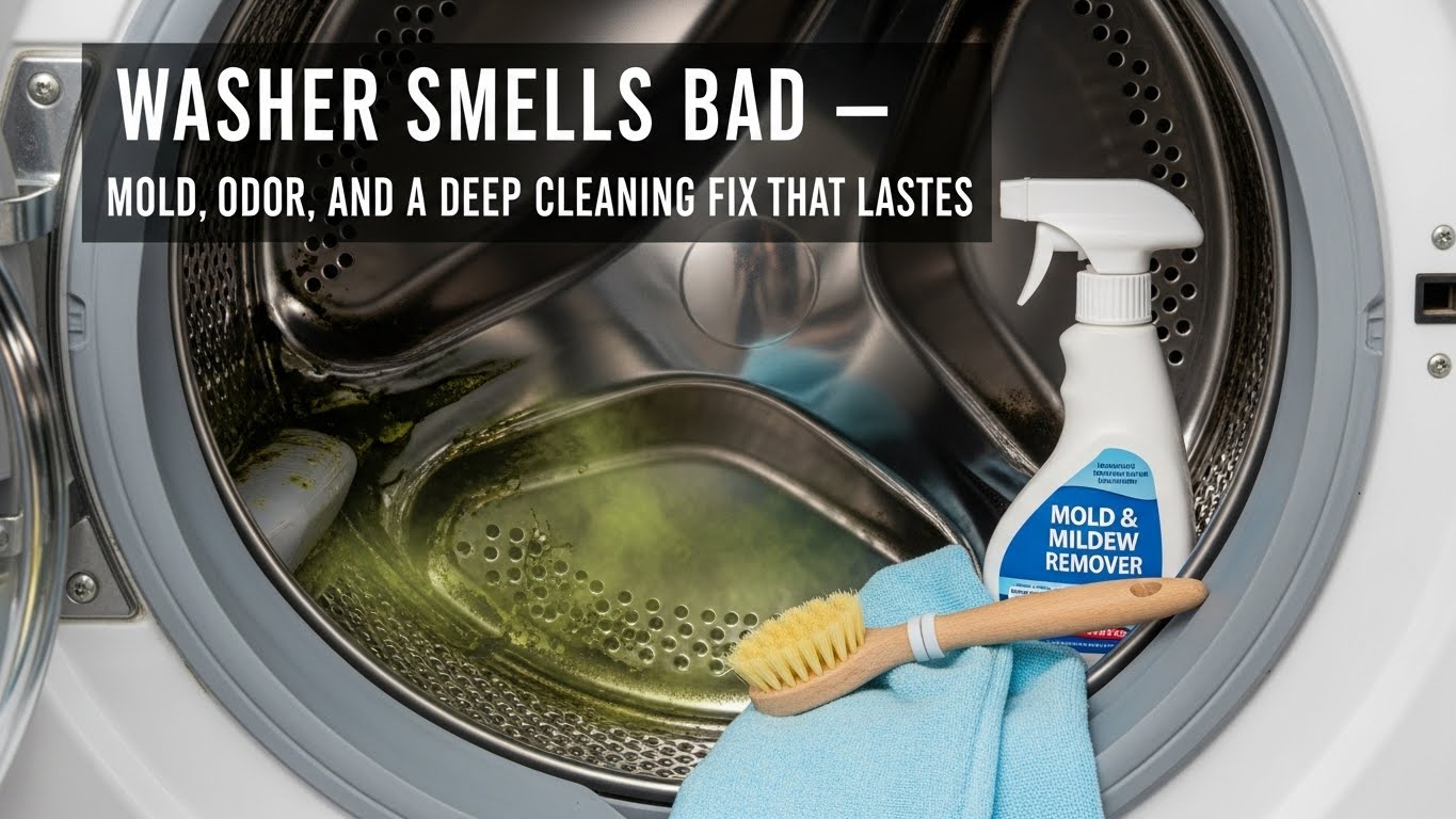 Washer Smells Bad — Mold, Odor, and a Deep Cleaning Fix That Lasts