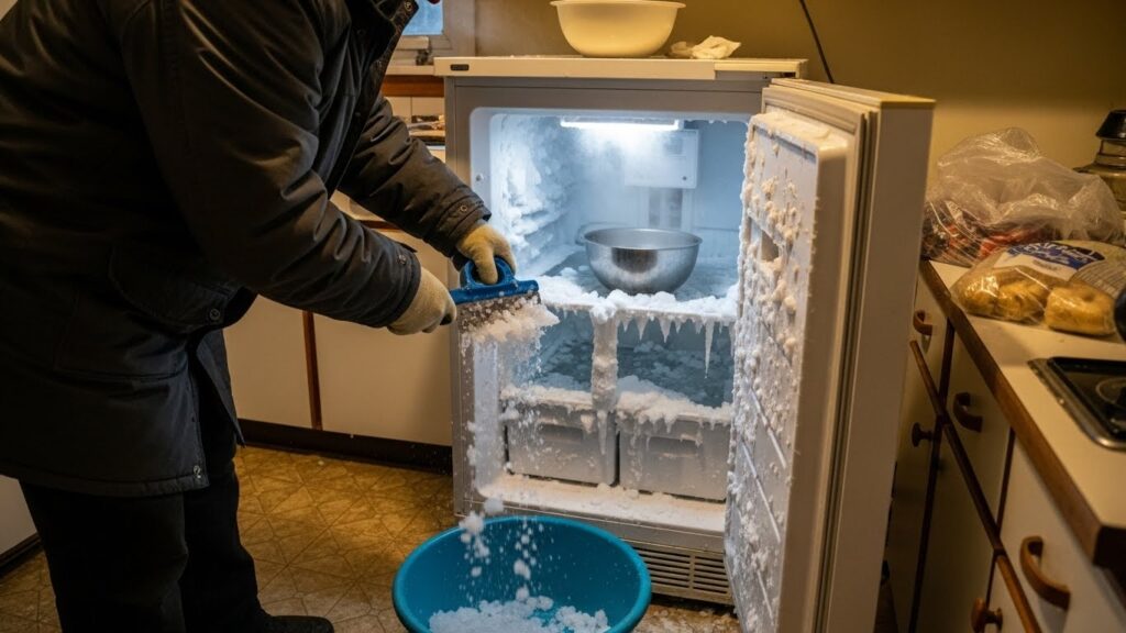 Inspecting freezer door gasket for air leaks