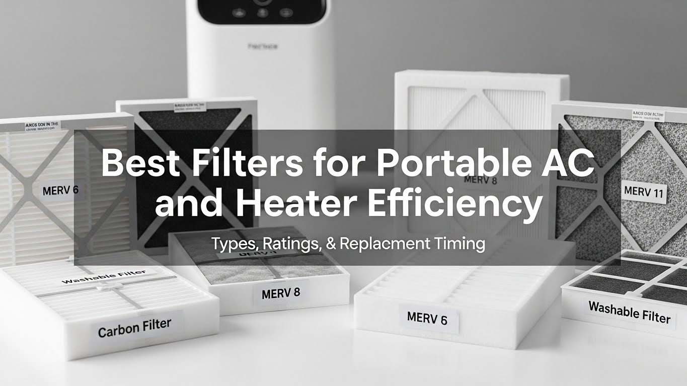 Best Filters for Portable AC and Heater Efficiency — Types, Ratings, and Replacement Timing