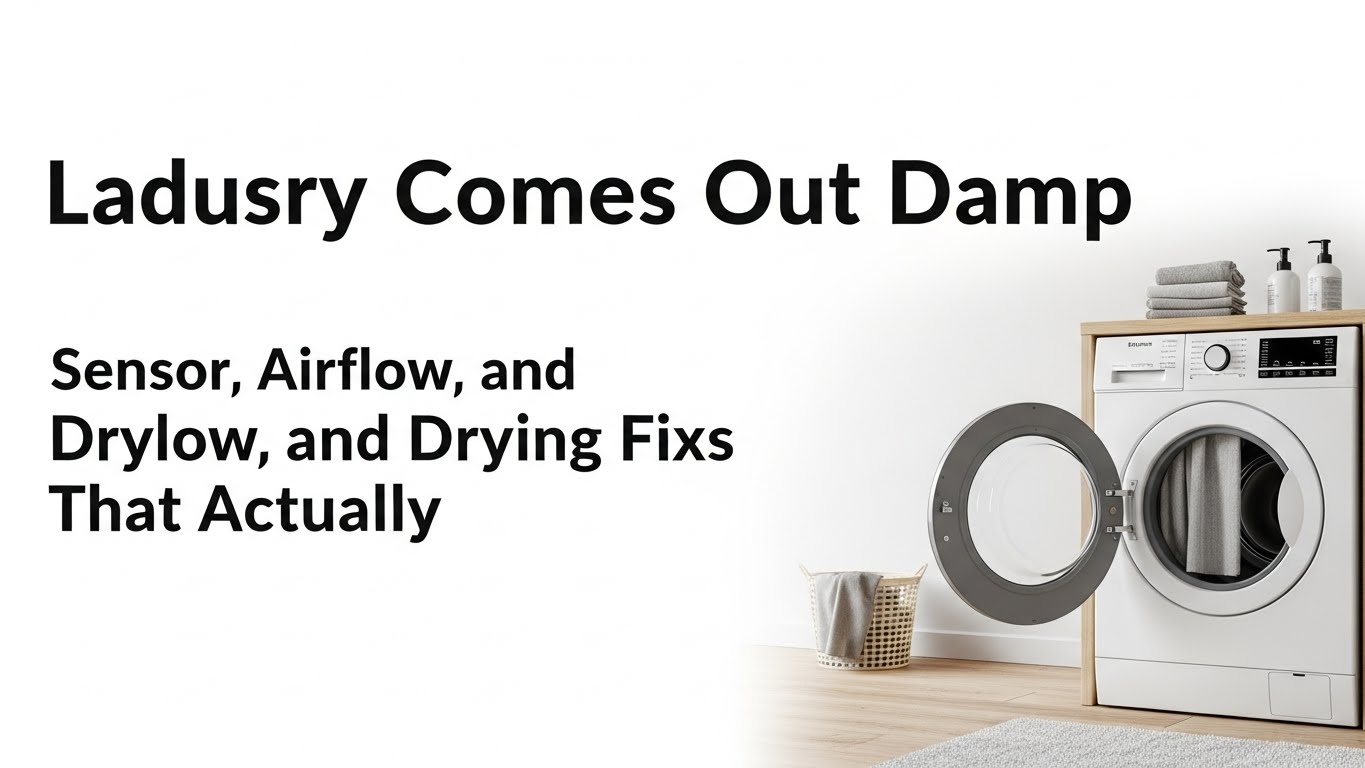 Laundry Comes Out Damp — Sensor, Airflow, and Drying Fixes That Actually Work
