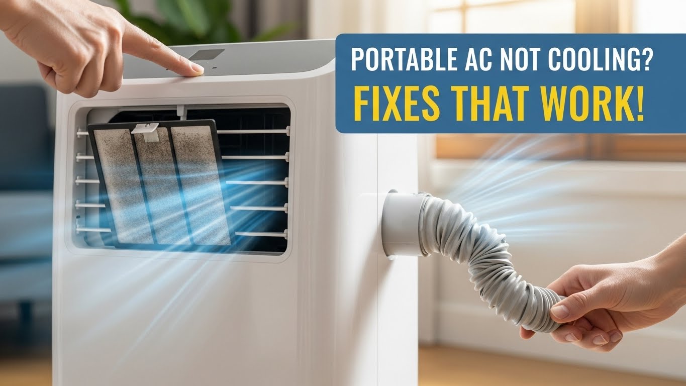 Portable AC Not Cooling — Filter, Hose, and Airflow Fixes That Actually Work